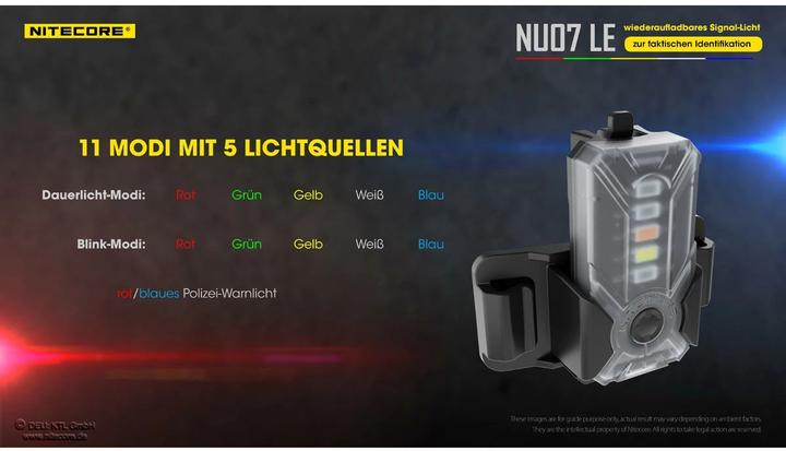 Produktbild Nitecore NU07 LE - Signalleuchte (6.20 cm, 15 lm)