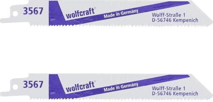 Produktbild wolfcraft 2 Säbelsägebl. BiM, Univ., grob, L=150mm