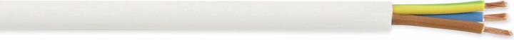 Actual product image Lemvigh-Müller Plastkappeledning H05 vv-f 3G0,75 hvid R50 - (50 metre) (50 m)