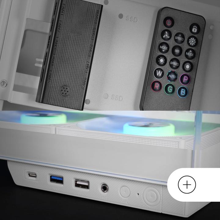 Immagine prodotto Mars Gaming Boitier Moyen Tour Atx Mc-3gf RGB Avec Panneaux Vitrés (Blanc) (ATX, mATX, Mini-ITX)