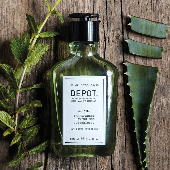 Produktbild Depot No. 406 Transparent Shaving Gel Brushless (100 ml, Rasiergel)
