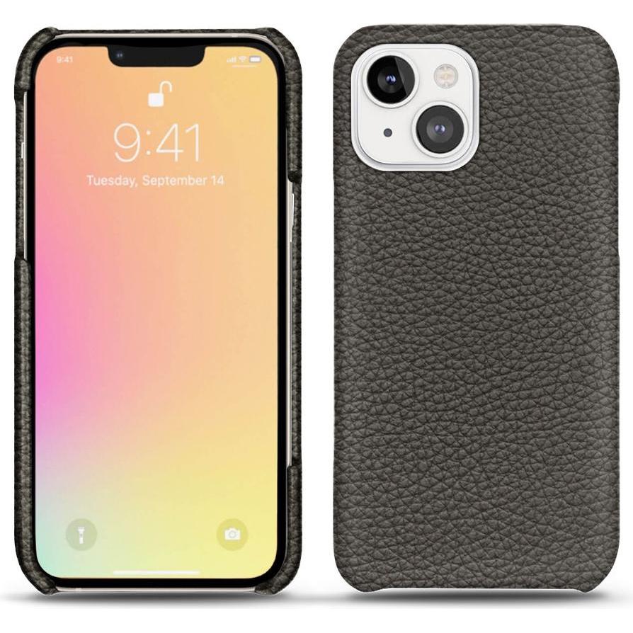 Noreve Lederschutzhülle (Apple iPhone 13 mini), Smartphone Hülle, Grau