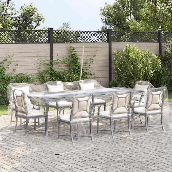 Produktbild vidaXL Transparente Plane mit Ösen 6x6 m PVC durchsichtige Plane (600 x 600 cm)