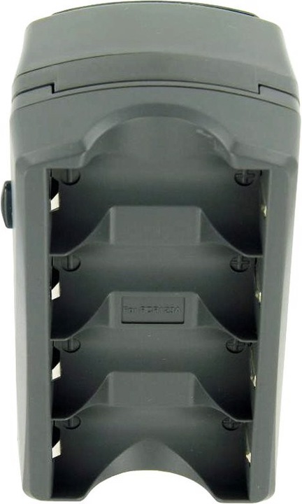 Actual product image AccuCell CR123 charger for 4x CR123A, CR123R without rechargeable batteries, quadruple CR123 charger (not (4 pcs., RCR123A, Chargers without battery)