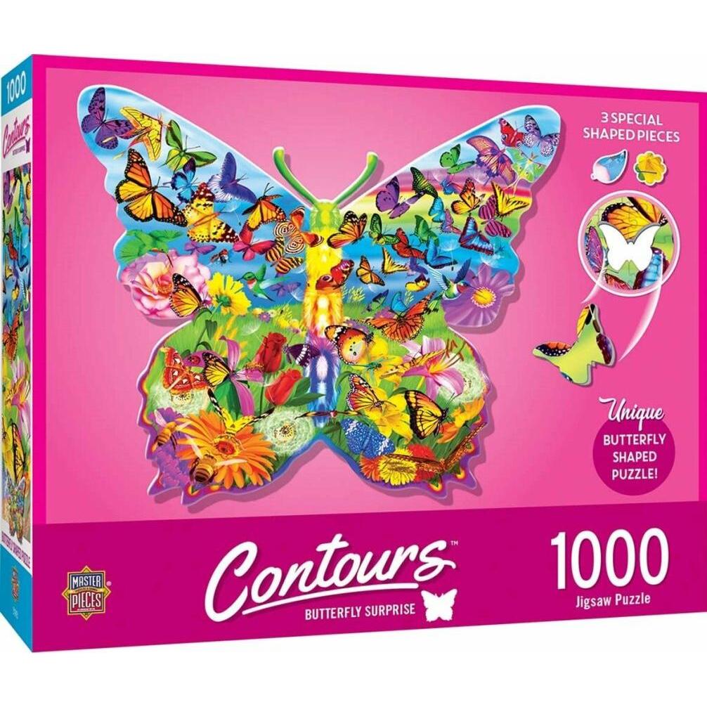 MasterPieces Puzzle Company MASTERPIECES Surprise Schmetterling Puzzle 1000 Teile (1000 Teile)