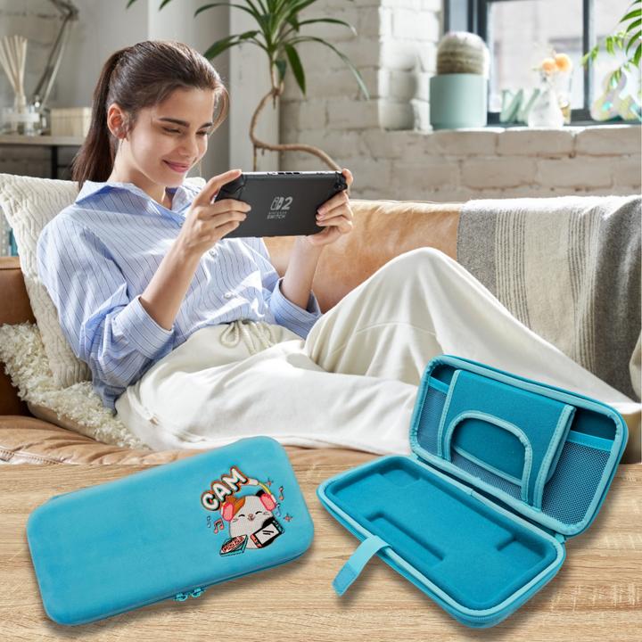 Actual product image Squishmallows Squishmallow Tasche plush case blue Switch2 (Switch, Switch 2, Switch Lite, Switch OLED)