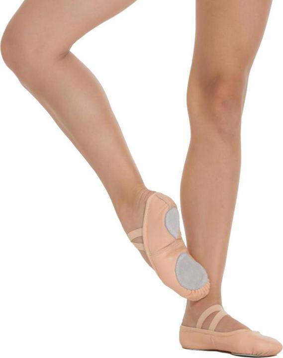 Dansez Vous Erwachsene Weiche Glattleder Ballettschuhe mit geteilter Sohle