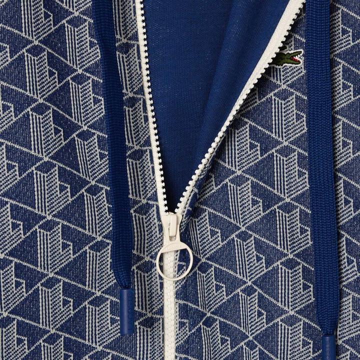 Immagine prodotto Lacoste Jacquard Felpa con Cappuccio e Zip Intera Monogramma Donna (34)