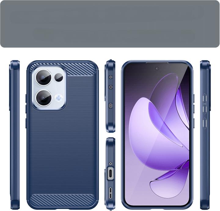 Actual product image Cover-Discount OPPO Reno13 - Metall Carbon Look Hülle (Oppo Reno 5G)
