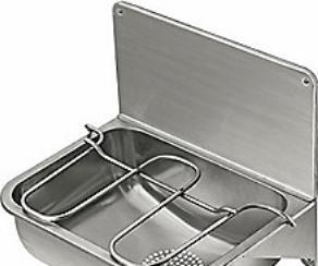 Produktbild Ifö Contura Udslagsvask Cu44B - Rustfri 460x335 med bagplade og overløb