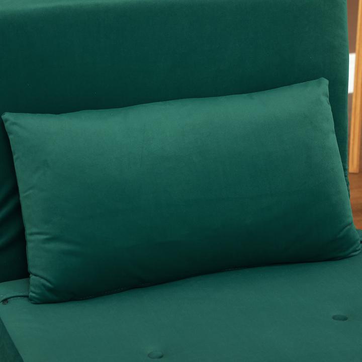 Produktbild Homcom Schlafsessel Polyester, Stahl Dunkelgrün