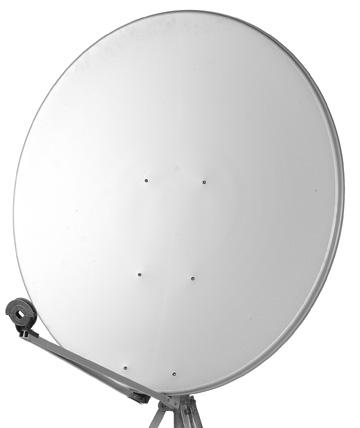 Produktbild Televes Alu-Spiegel 124x133cm S120-W #2 Teile# weiss mit EL/HZ Halterung (Flachantenne, 41.50 dB, DVB-S / -S2)