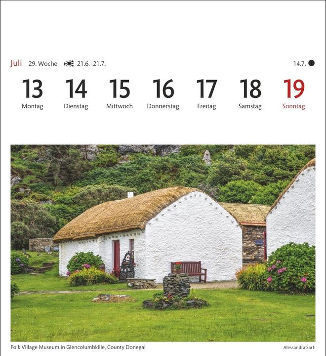 Actual product image Harenberg Irland Sehnsuchtskalender 2026 - Wochenkalender mit 53 Postkarten (Hardcover, German)