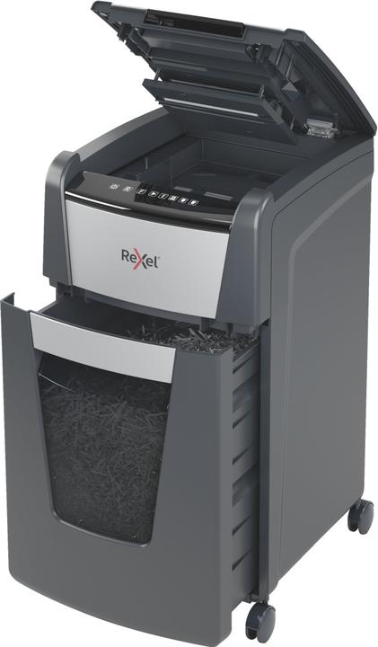 Actual product image Rexel Shredder Optimum AutoFeed+ 225M Micro cut 2 x 15 mm 60 l Number of sheets (max.): 225 Safe (Microcut)