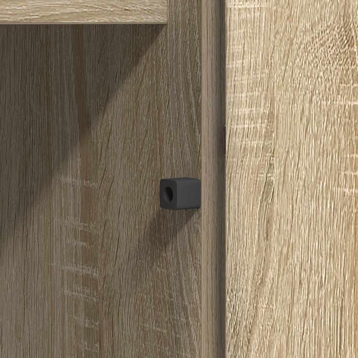 Actual product image vidaXL TV cabinet with LED Sonoma oak 180x38x49 cm wood-based material (180 x 38 x 49 cm)