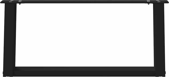 Immagine prodotto vidaXL Gambe del tavolino a U 2 pezzi nero 70x(30-31) cm gamba del tavolo in acciaio