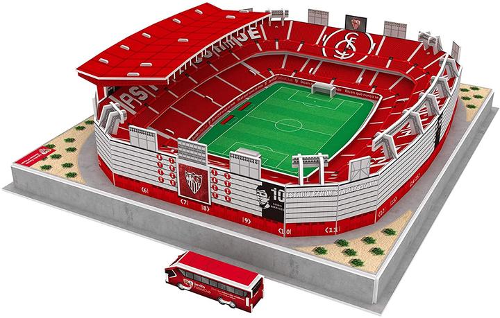 Actual product image Eleven Force FC Sevilla Stadium 3D Puzzle with LED | FC Sevilla Ramon Sanchez Pizjuan Stadium 3D Puzzle (100 pieces)
