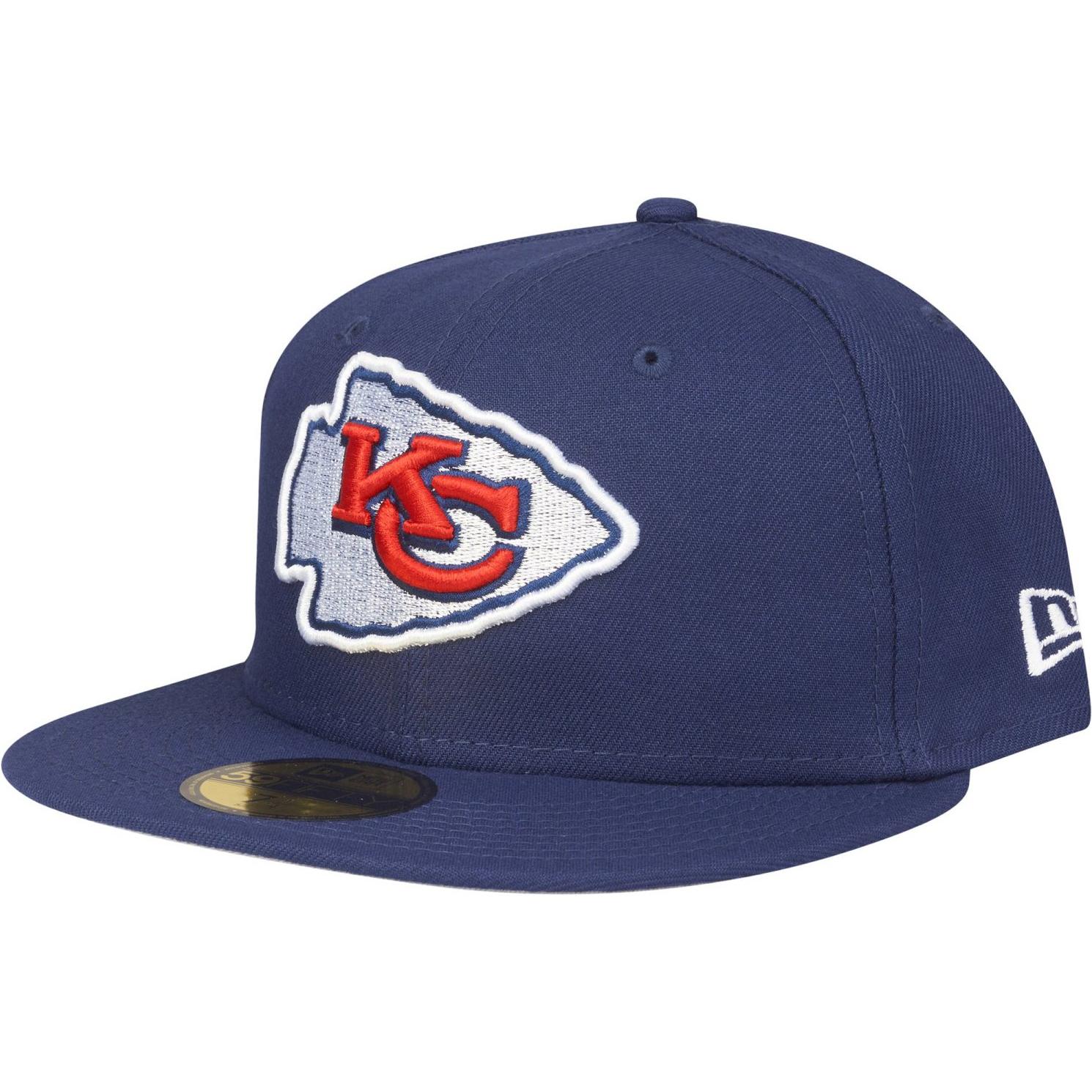 New Era, Herren, Cap, 59Fifty Fitted Cap - NFL Kansas City Chiefs - 6 7/8, Blau, (6 7/8)