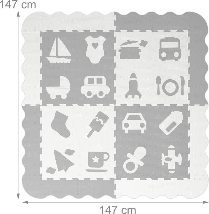 Productafbeelding Relaxdays 24-delige speelmat (60 x 60 cm)
