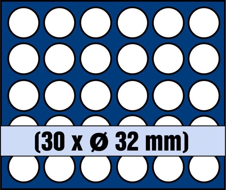Actual product image Safe Tray for 30 coins up to 32 mm Ø