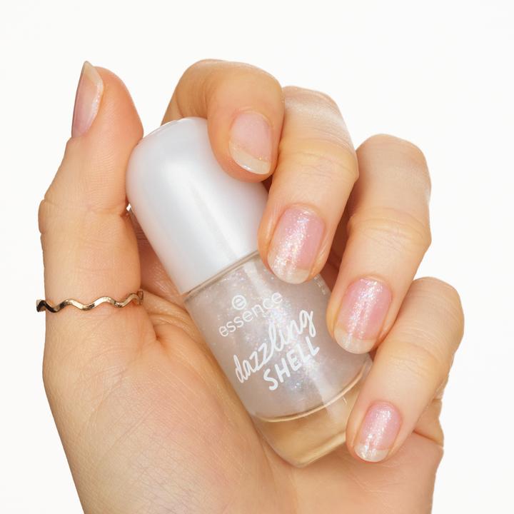 Actual product image essence gel nail colour (18 dazzling SHELL, Gel-Effect Nail Polish)