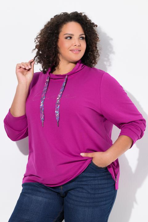 Produktbild Ulla Popken Sweatshirt, Stehkragen, Saum-Zipper, Langarm (46, 48)
