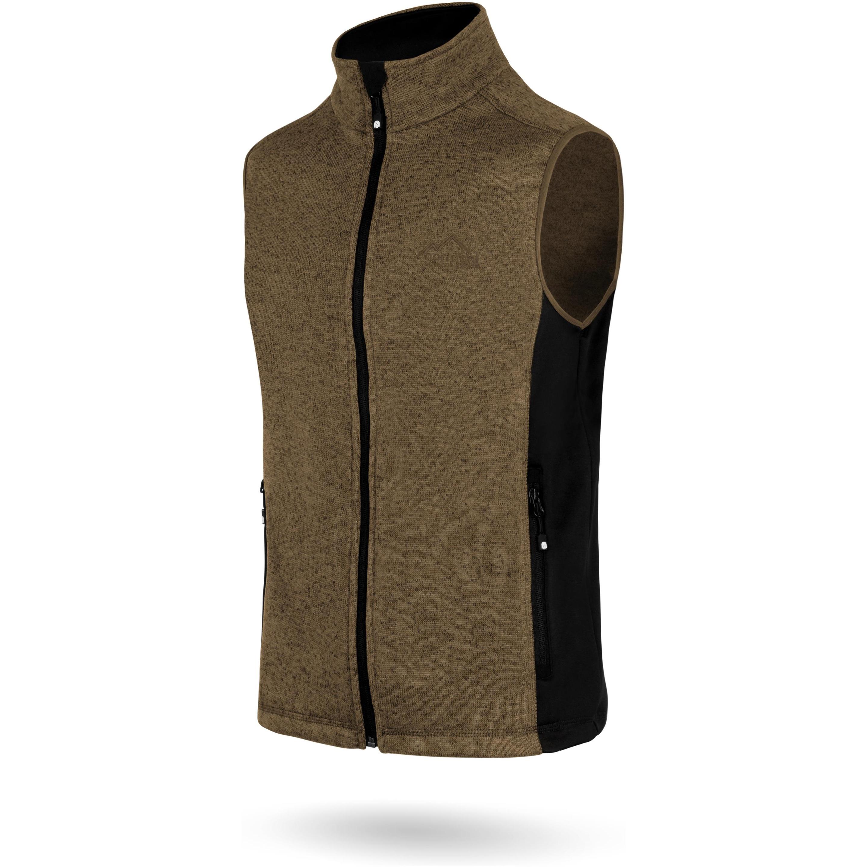 Normani, Herren, Weste, Herren Strick-Fleeceweste Shamattawa, Beige, (L)