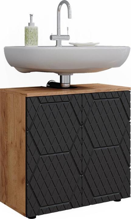 Actual product image Vicco Irma with honeycomb structure/anthracite, 60 x 59 cm (60 x 30 x 59 cm)