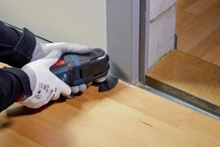 Productafbeelding Bosch Professional Zubehör Blau Zubehör 2608669089 Starlock Bodenbelags-/Montagesägeblätter 4-tlg.