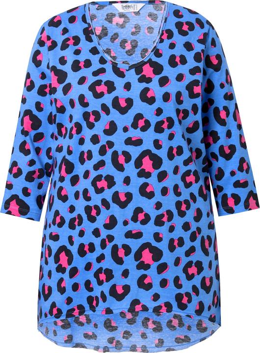 Produktbild Angel of Style T-Shirt, A-Linie, farbiges Leo-Muster, 3/4-Ärmel (44)