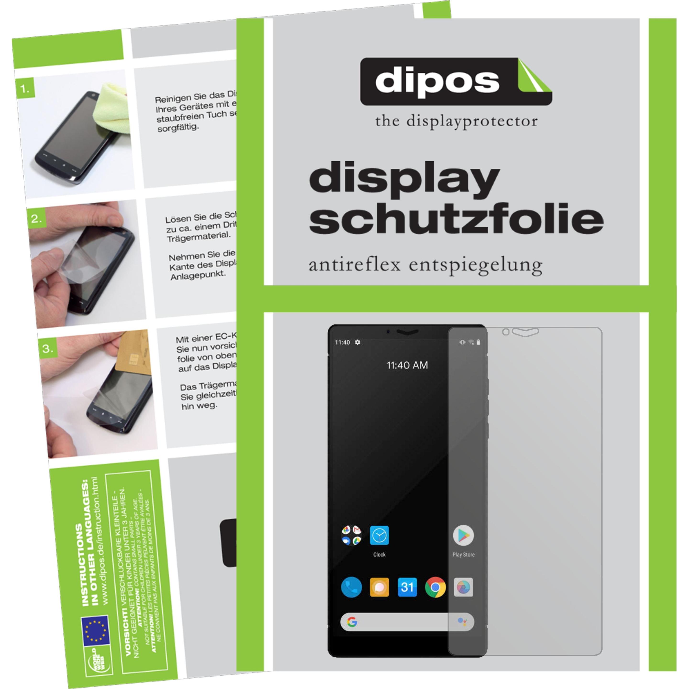 Dipos Displayschutzfolie Antireflex (1 Stück, Carbon 1 MK II), Smartphone Schutzfolie, Transparent
