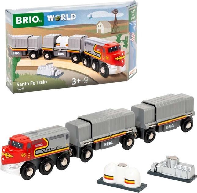 Actual product image Ravensburger BRIO World - 36089 Trains of the World Santa Fe train | Toy train for children aged 3 and over