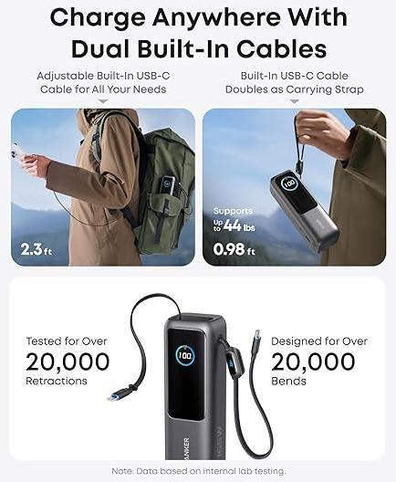 Image du produit Anker Laptop Power Bank (25000 mAh, 165 W, 90 Wh)