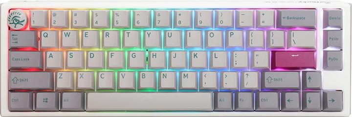 Ducky One 3 Mist Grey SF Gaming Tastatur, RGB LED - MX-Blue (DE, Kabelgebunden)