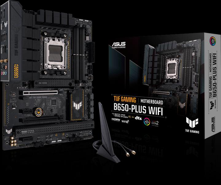 Productafbeelding ASUS TUF GAMING B650-PLUS WIFI (AM5, AMD B650, ATX)
