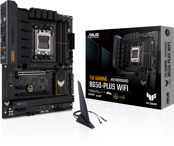 Actual product image ASUS TUF GAMING B650-PLUS WIFI (AM5, AMD B650, ATX)