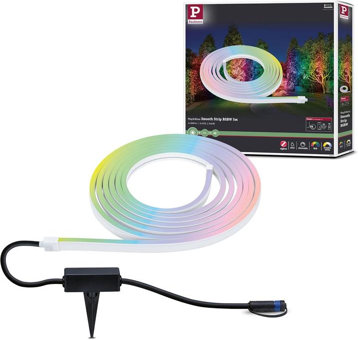 Actual product image Paulmann Outdoor Plug & Shine Stripe Neon (RGBW, 500 cm, Outdoor)