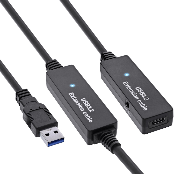 Produktbild InLine USB 3.2 Gen.1 Aktiv-Verlängerung (10 m, USB 3.2 Gen 1)