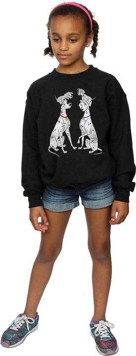 Actual product image Disney Girls 101 Dalmatians Classic Pongo And Perdita Sweatshirt (152, 158)