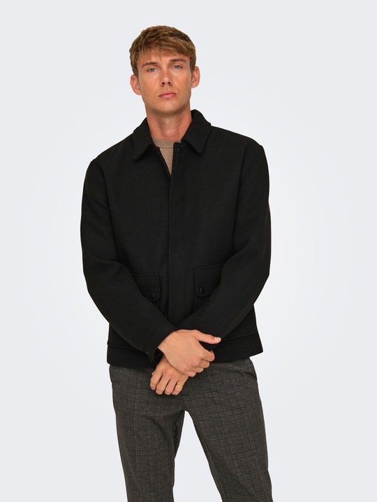 Actual product image Only & Sons Fly-away collar cuffs with button jacket jacket (XL)
