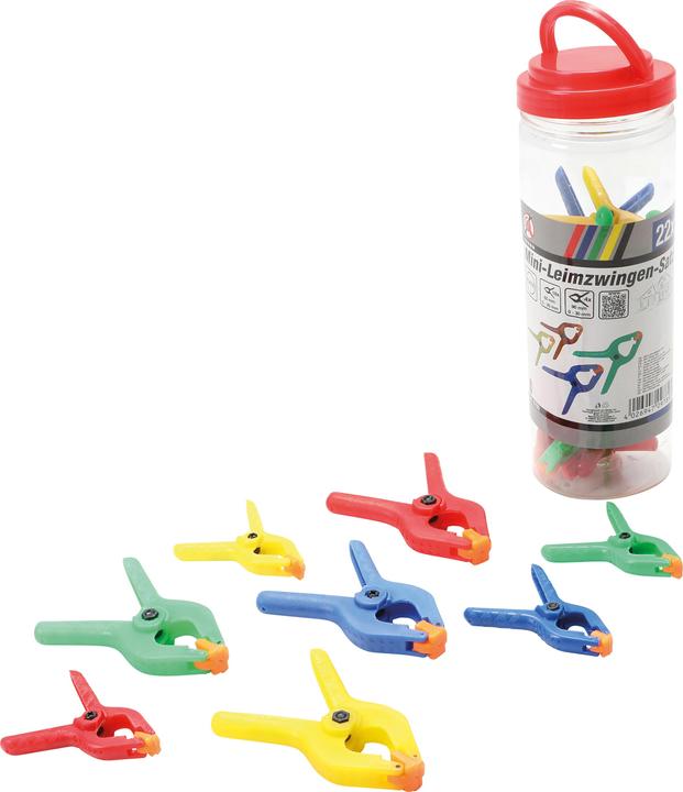 Produktbild BGS Mini-Leimzwingen-Satz ABS-Kunststoff 22-tlg. (27 mm)