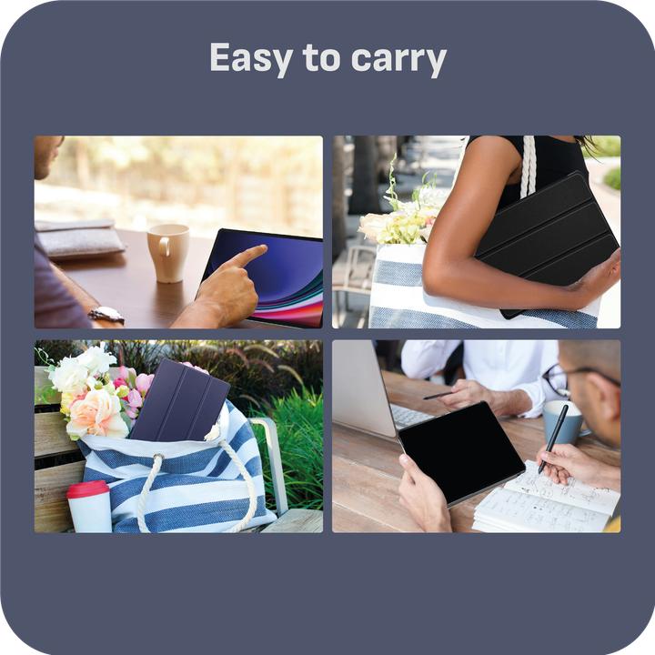Produktbild Cazy Premium Smart Hülle Kompatibel mit Samsung Galaxy Tab S9+ / S9 FE+ - Schutz Etui Hülle -