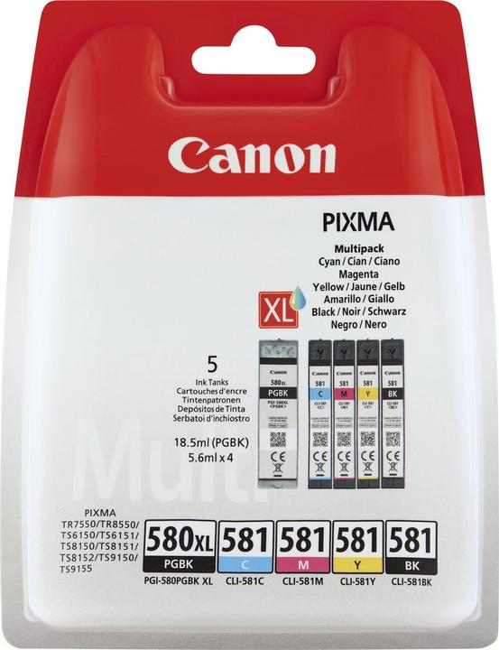 Produktbild Canon PGI-580XL/CLI-581 (M, C, Y, PGBK, BK)