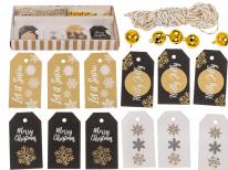 Ootb Geschenkanhänger-Set, Golden Shine (24x)