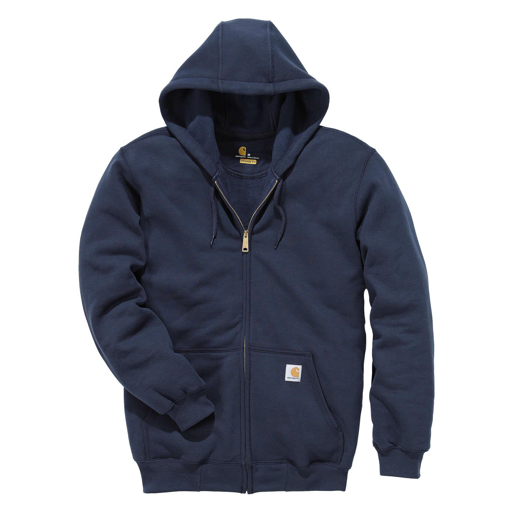 Carhartt, Mannen, Springer, Kap Met Rits, Blauw, (S)