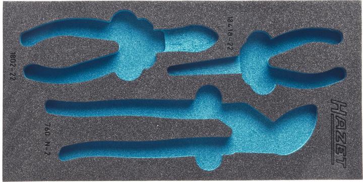 Actual product image HAZET 2C soft foam insert 163-96L