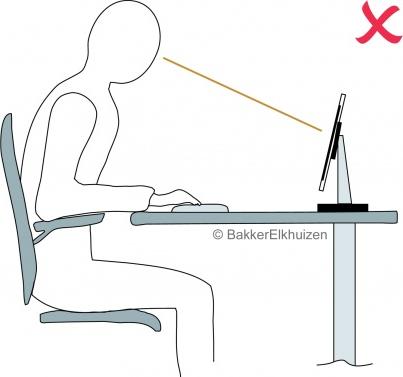 Actual product image Bakker Elkhuizen Space-arm, Clamp VESA 75/100 (Table, 24", 7.50 kg)