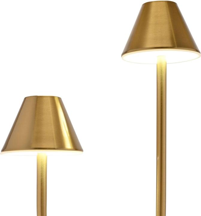 Actual product image Hestia Bronze USB Touch Double Light Table Lamp