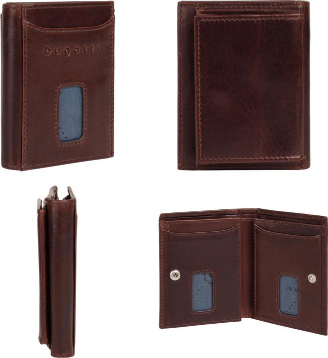Actual product image Bugatti Secure Slim - RFID credit card holder with Viennese coin pocket Romano