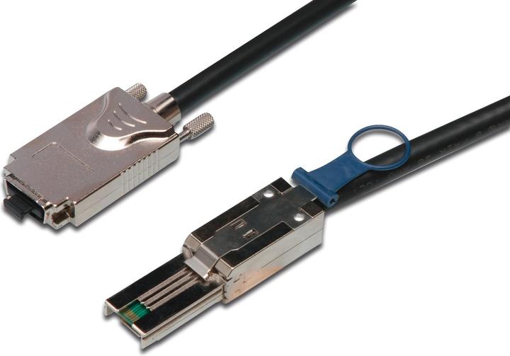 Produktbild Digitus Externes SAS-Kabel - 4x Shielded Mini MultiLane SAS SFF-8088, 26-polig